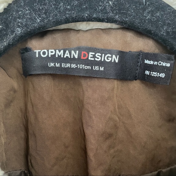 TOPMAN SHEARLING FLIGHT JACKET - Picture 7 of 7